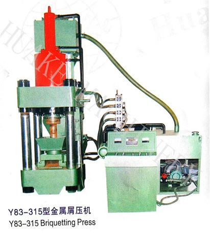 Y83-500 hydraulisches Altmetall Chips Briqueting Press